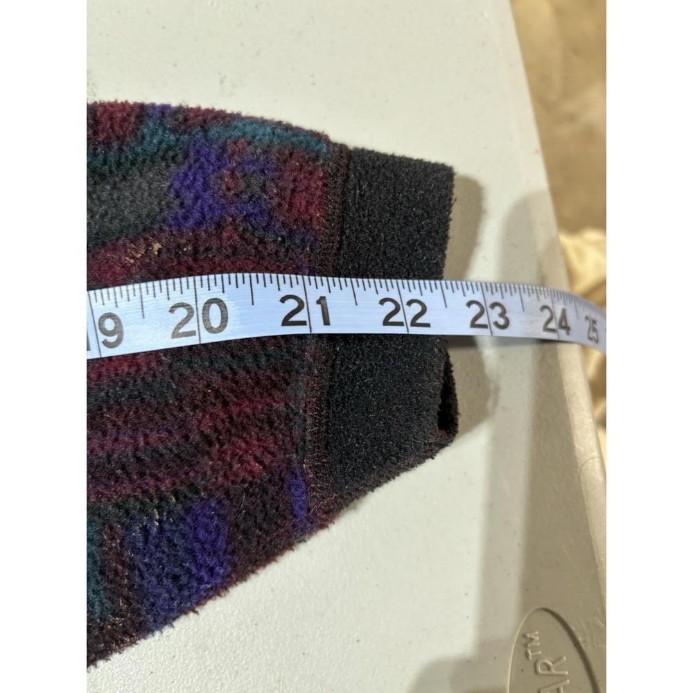 Vintage 90's REI Polar Fleece Full Zip‎ Jacket XS Tribal Pattern - Picture 7 of 7